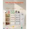 Kids Toy Organizer and Bookshelf with Storage Bins, Multi-Functional HDPE Rack for Playroom and Nursery